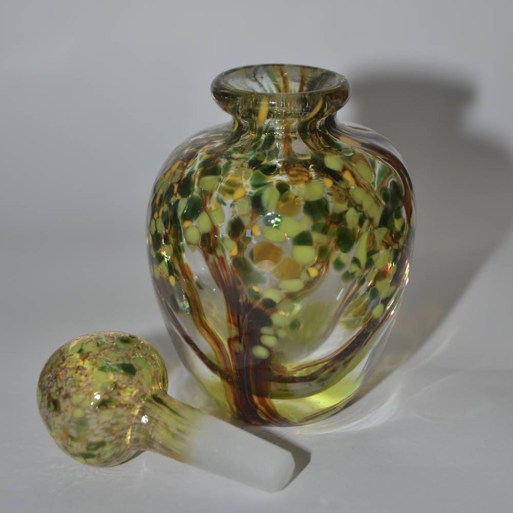 Siddy Langley "Woodland" scent bottle depicting beech trees