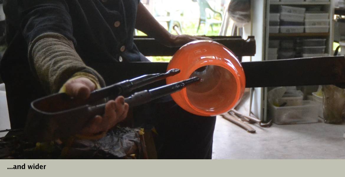 opening the piece out even wider